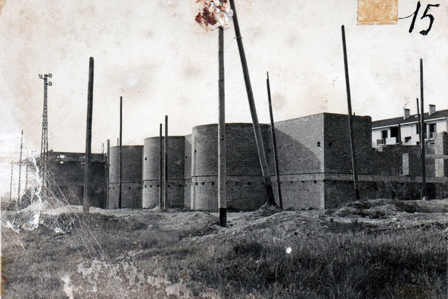 Veduta di parte della Chiesa in fase di costruzione
