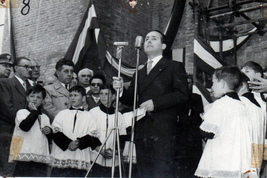 Discorso dell'allora ministro Oscar Luigi Scalfaro